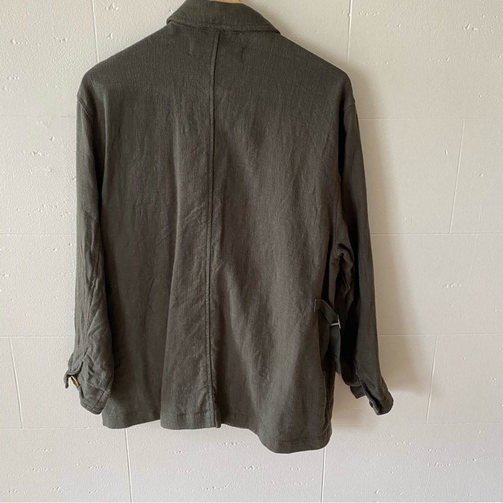 Zara | Khaki Oversized Shacket | Cotton Lightweight Utility | Medium - Picture 7 of 7